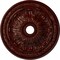 Ekena Millwork Flagstone Ceiling Medallion (Canopies up to 3 7/8"), 30"OD x 3 7/8"ID x 3 1/4"P, Brushed Mahogany CM30FLBMF - alternate 1